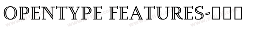 OpenType Features字体转换